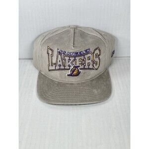 New Era Los Angeles Lakers Corduroy The Golfer Snapback Hat Cap Adjustable Gray